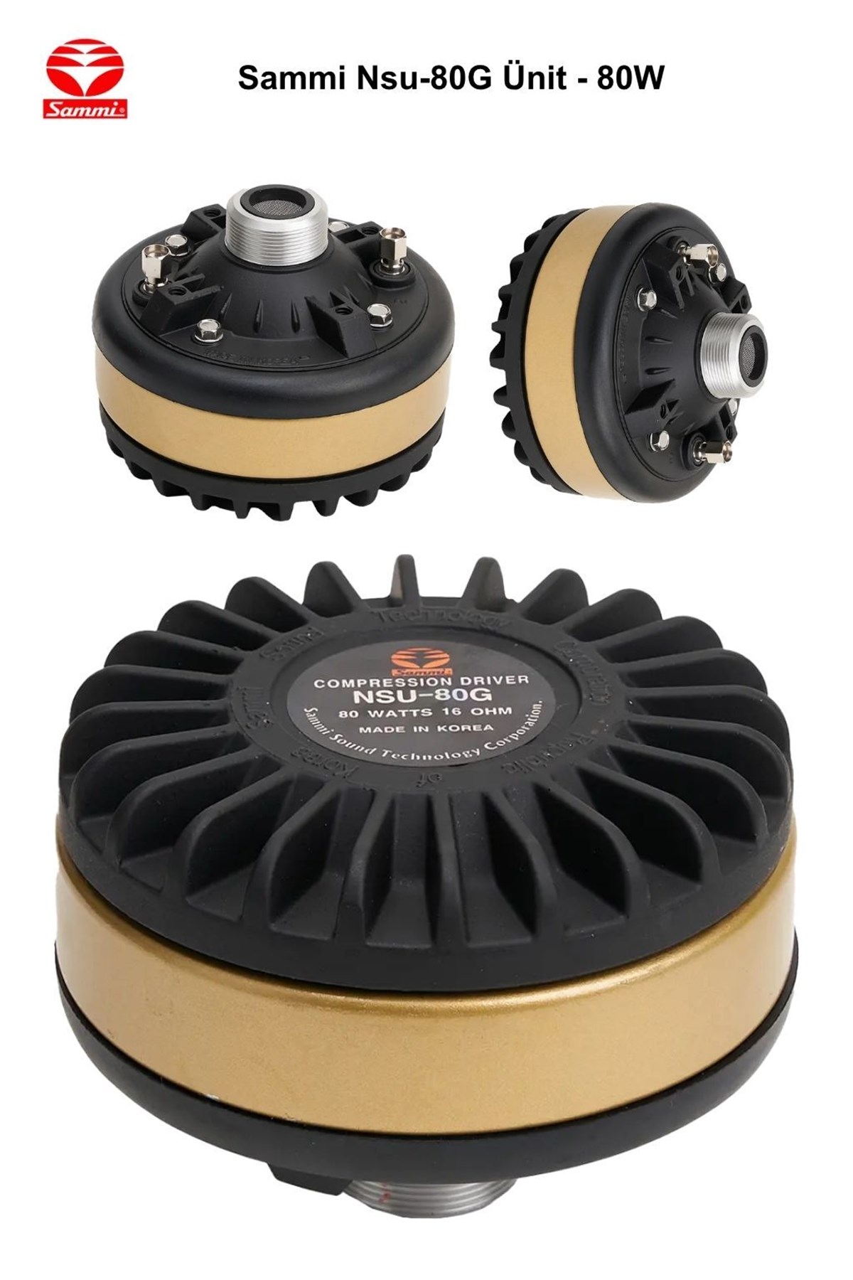 Sammi NSU-80G 80W 16 Ohm Cami Minare Ünit Hoparlörü Neodyum Driver