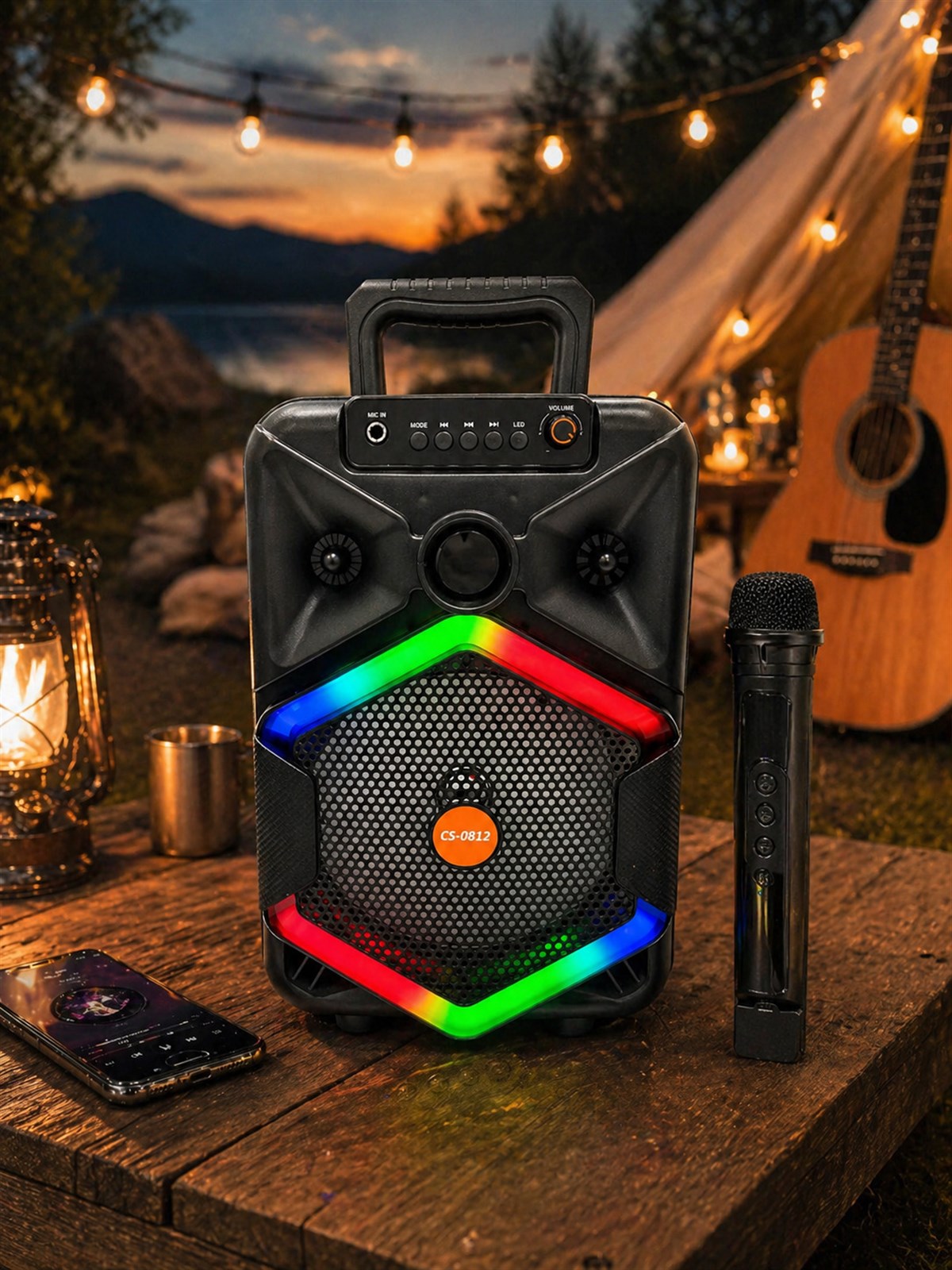 Torres CS-0812 200W Karaoke Hoparlör Mikrofonlu | Bluetooth