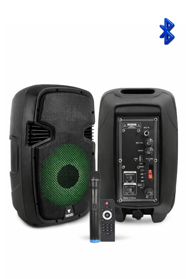 Westa WAP-8053E Portatif Ses Sistemi Telsiz Mikrofonlu, Tekerlekli