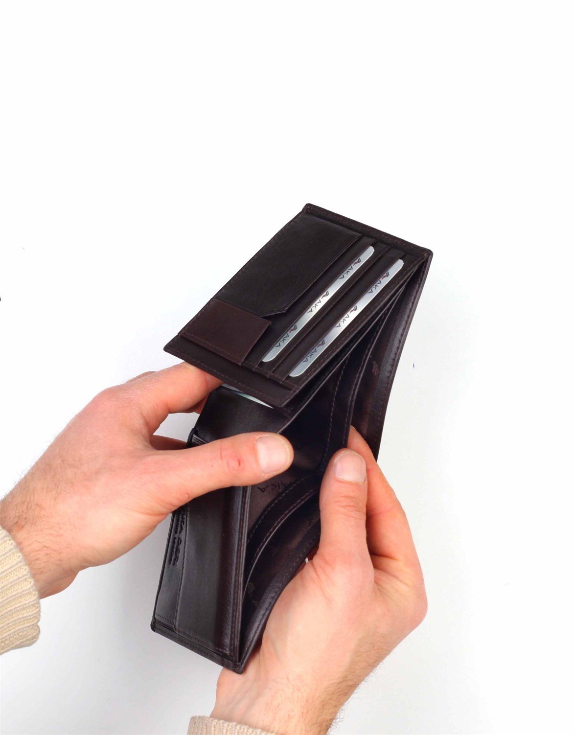 Aka Genuine Leather Mens Wallet 737 -3