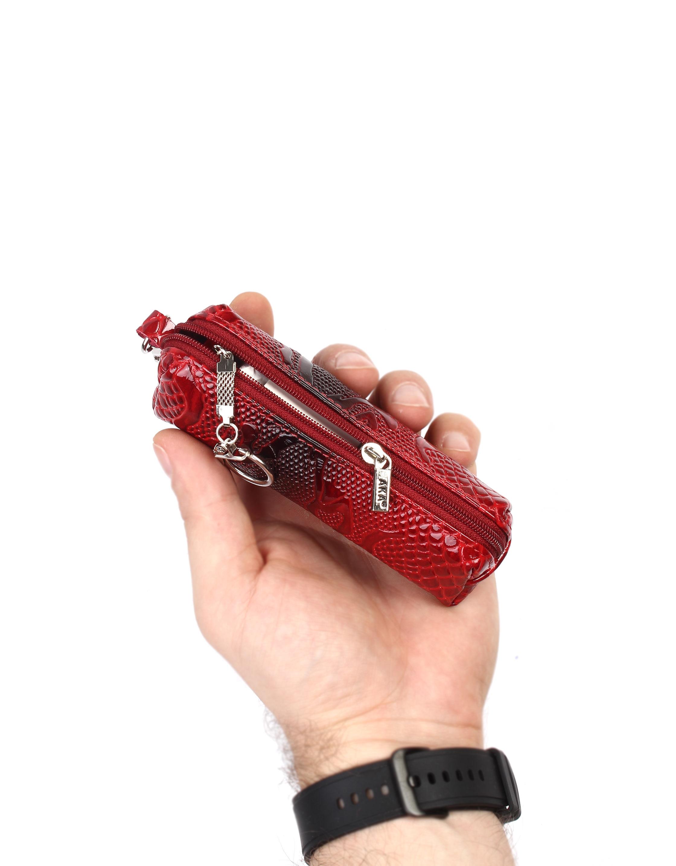 Aka Deri Kırmızı Anahtarlık 039 71