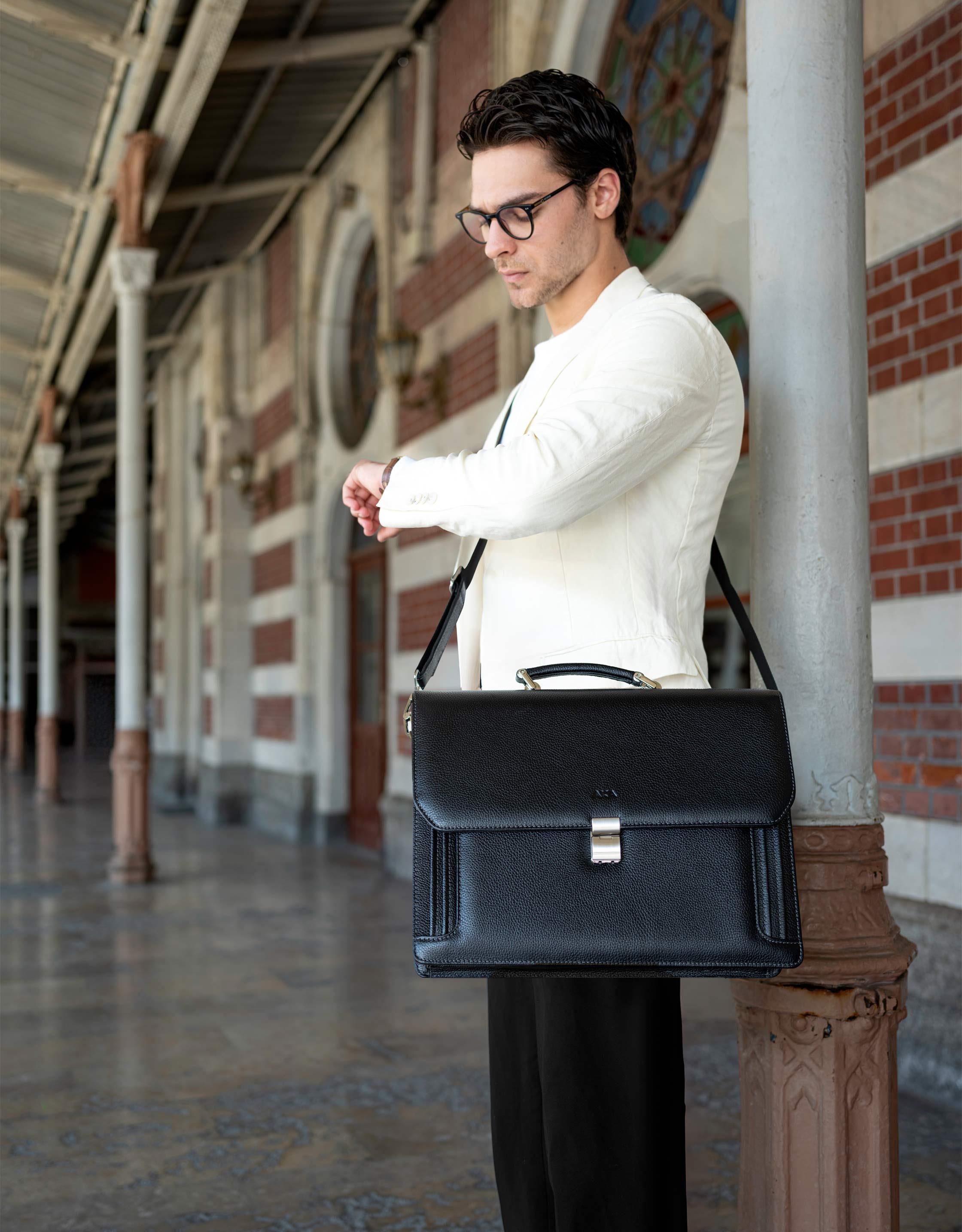 Aka Genuine Leather briefcase Bag 270 12