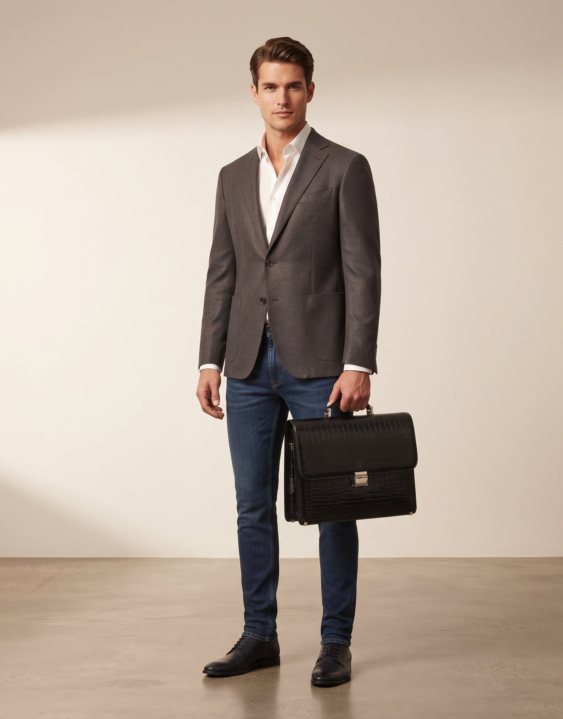 Aka Genuine Leather briefcase Bag 290 12