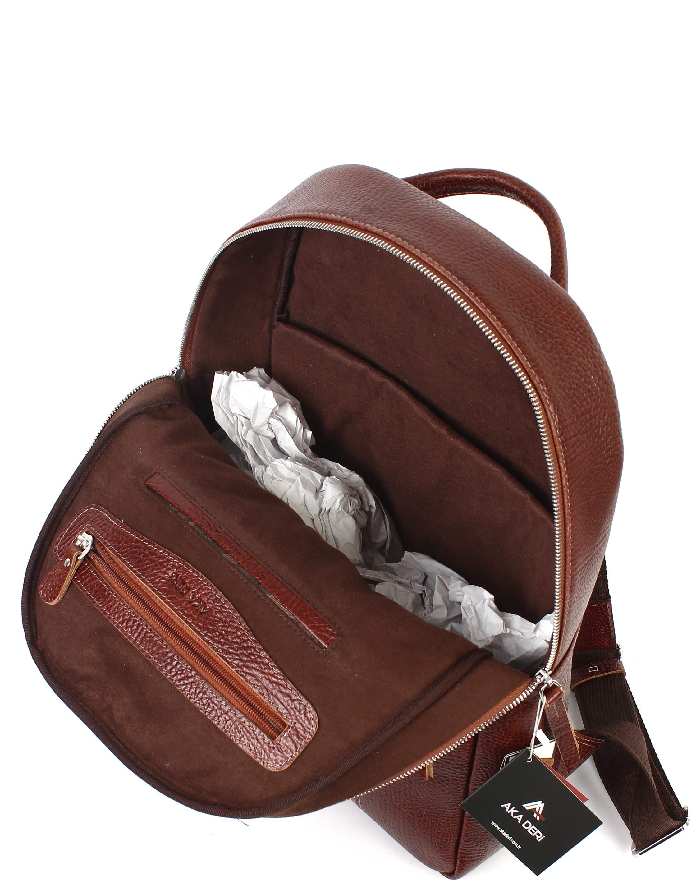 Aka Deri Taba Sırt Çantası 907 63