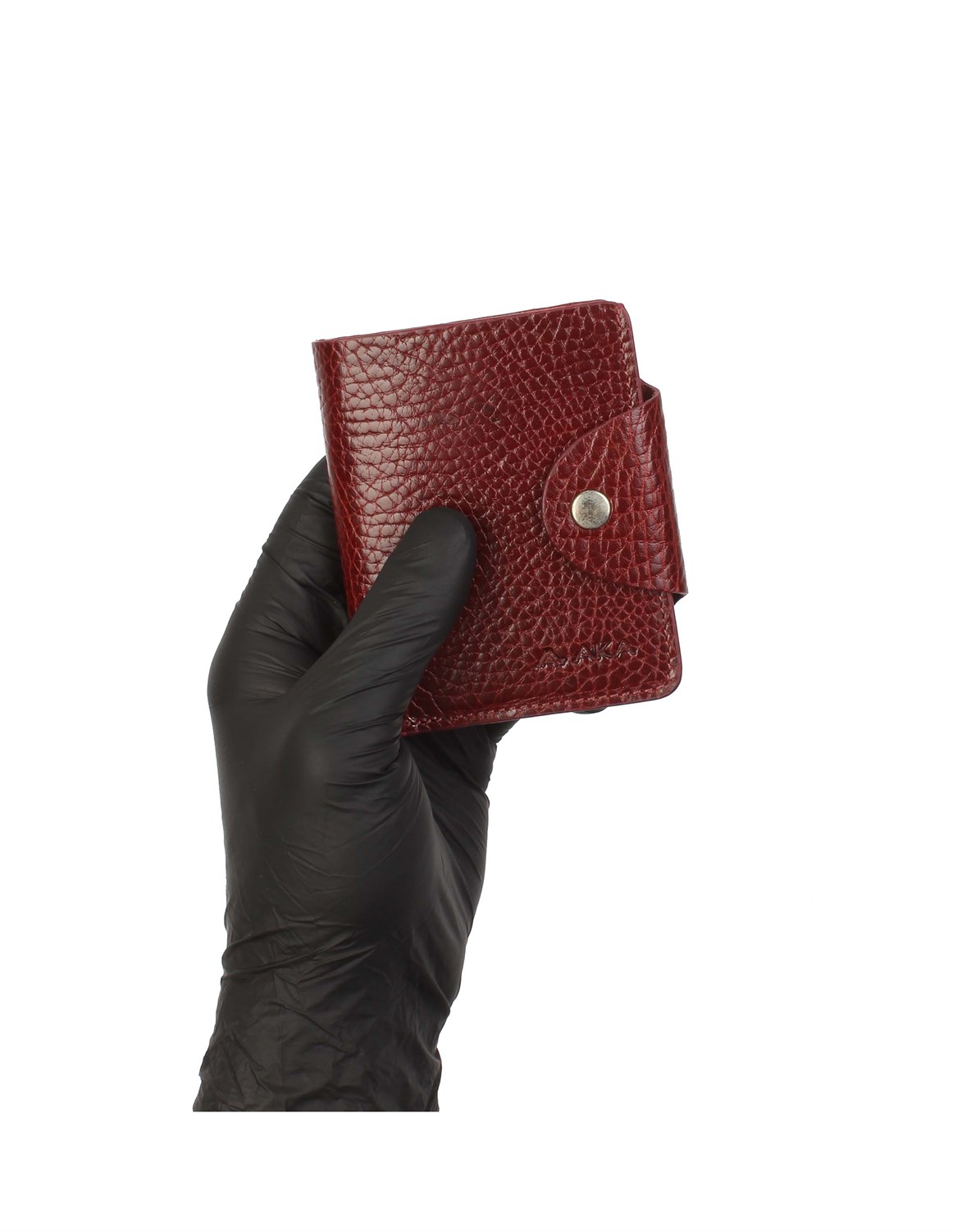 Aka Deri Bordo Kartlık Cüzdanı 057 70
