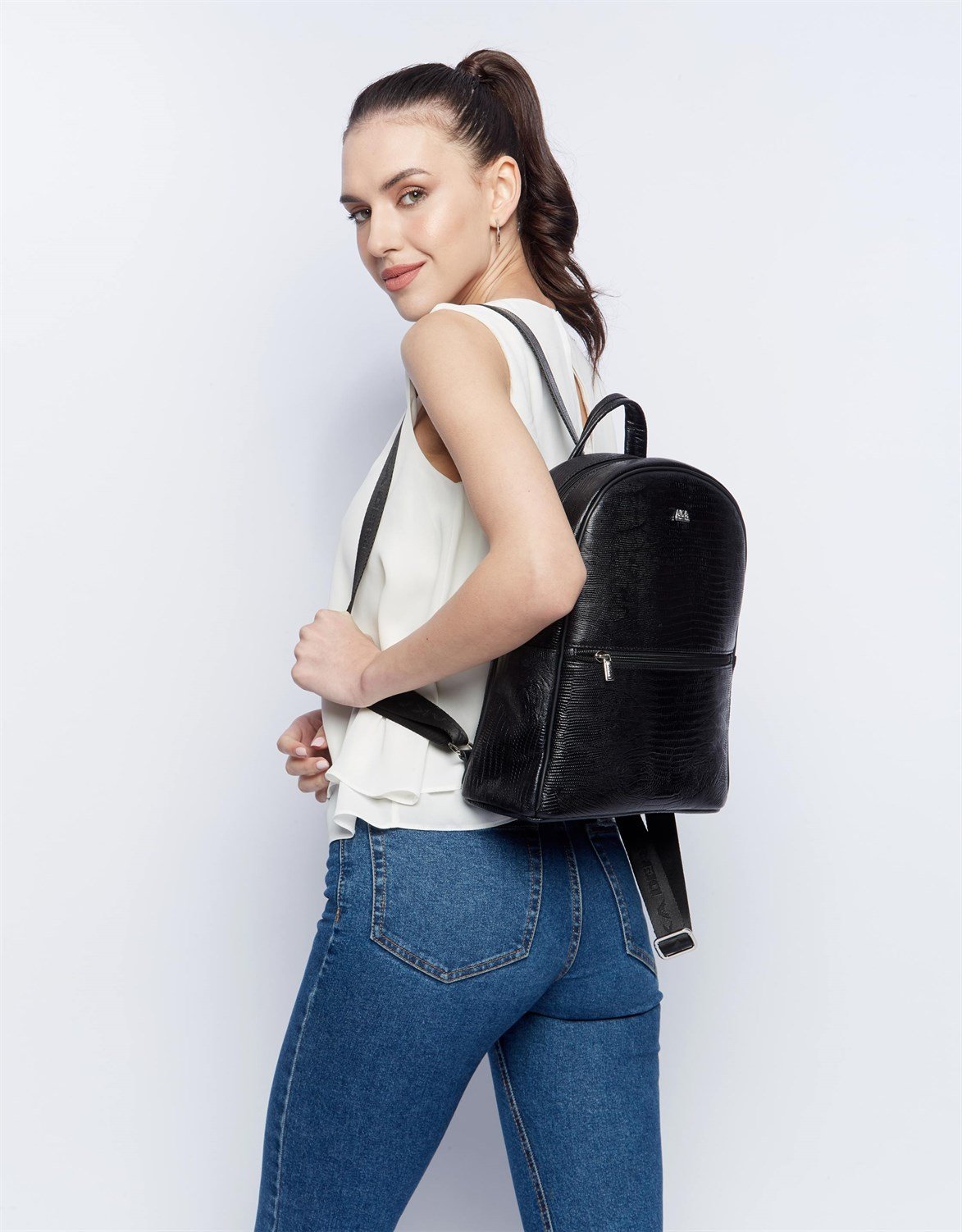 Genuine Leather Backpack Bags 332 10