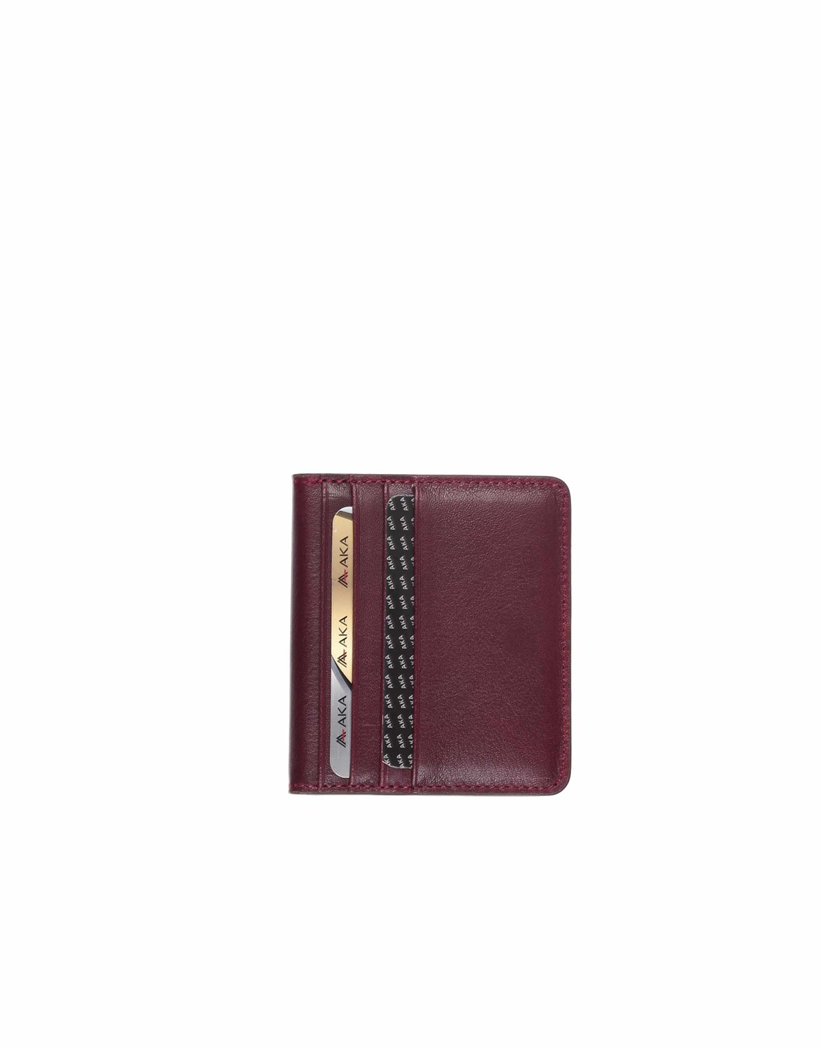 Aka Deri Bordo Kartlık Cüzdanı 035 108
