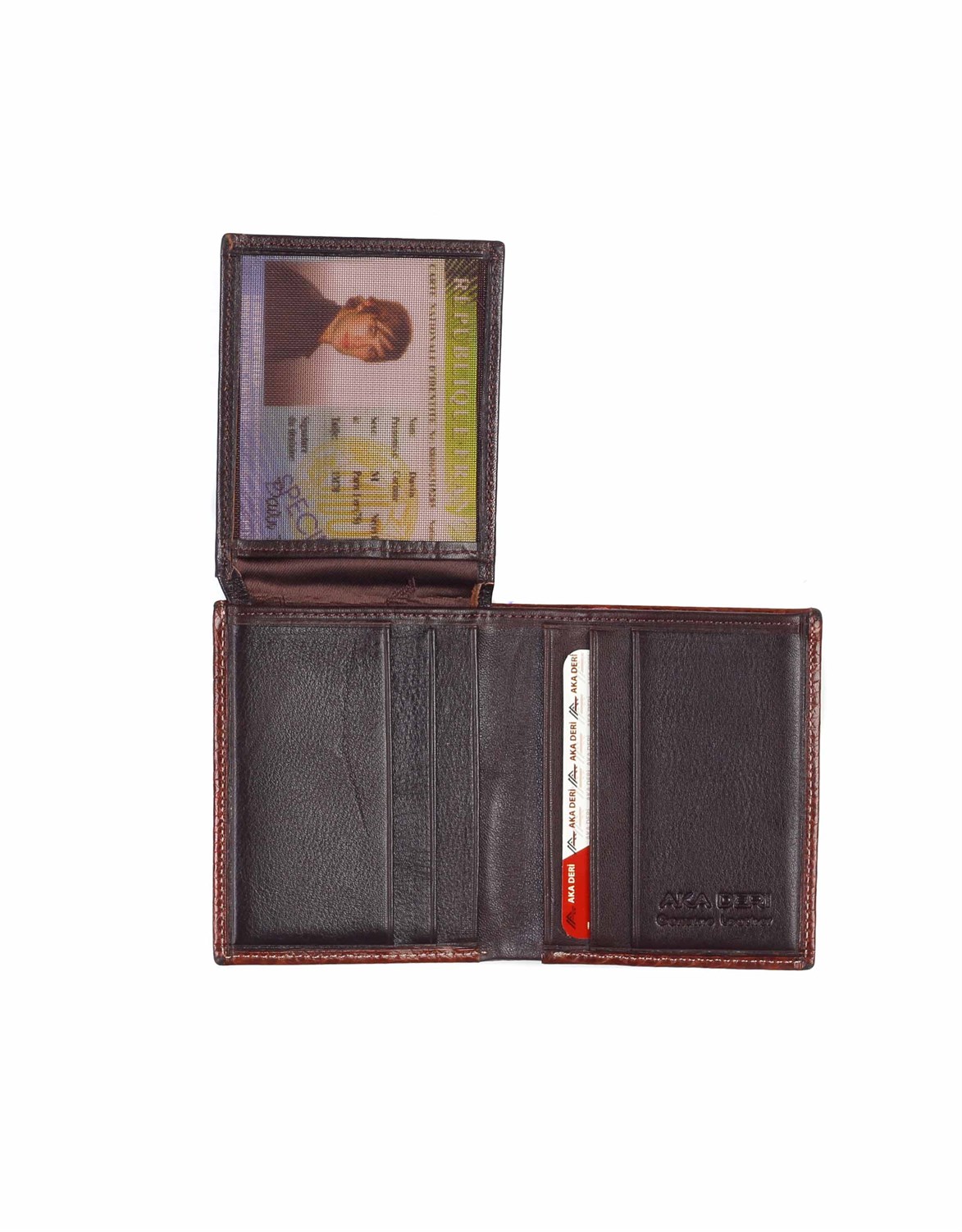 Aka Genuine Leather Mens Wallet 502 -3