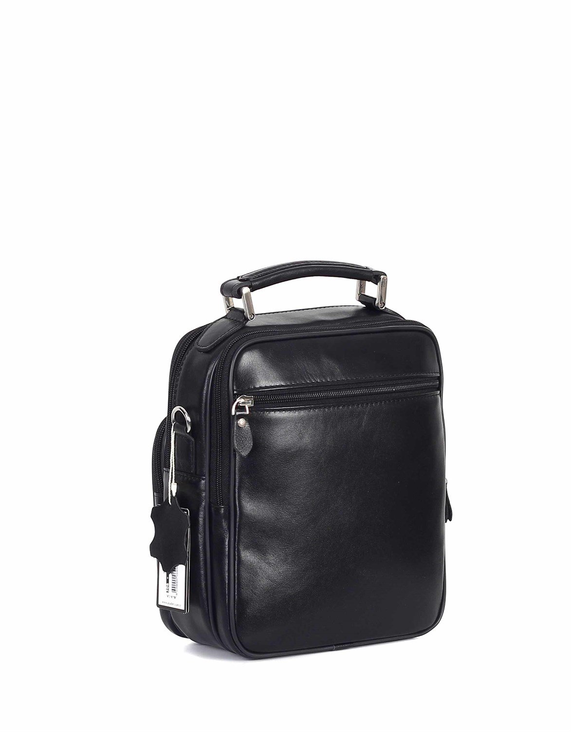 Aka Deri Siyah El ve Omuz Çantası 306 1