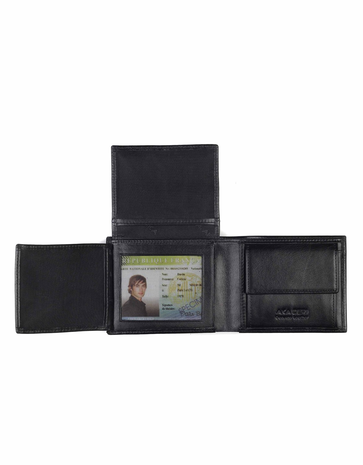 Aka Genuine Leather Mens Wallet 517 -1