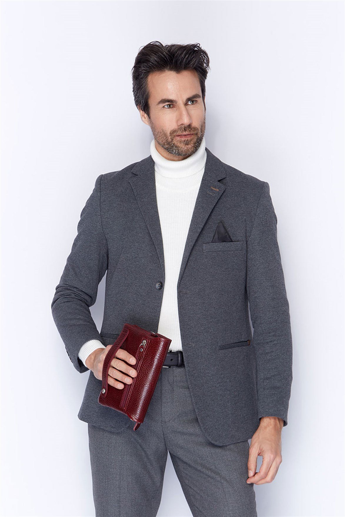 Genuine Leather Hand and Shoulder Bag 337 70