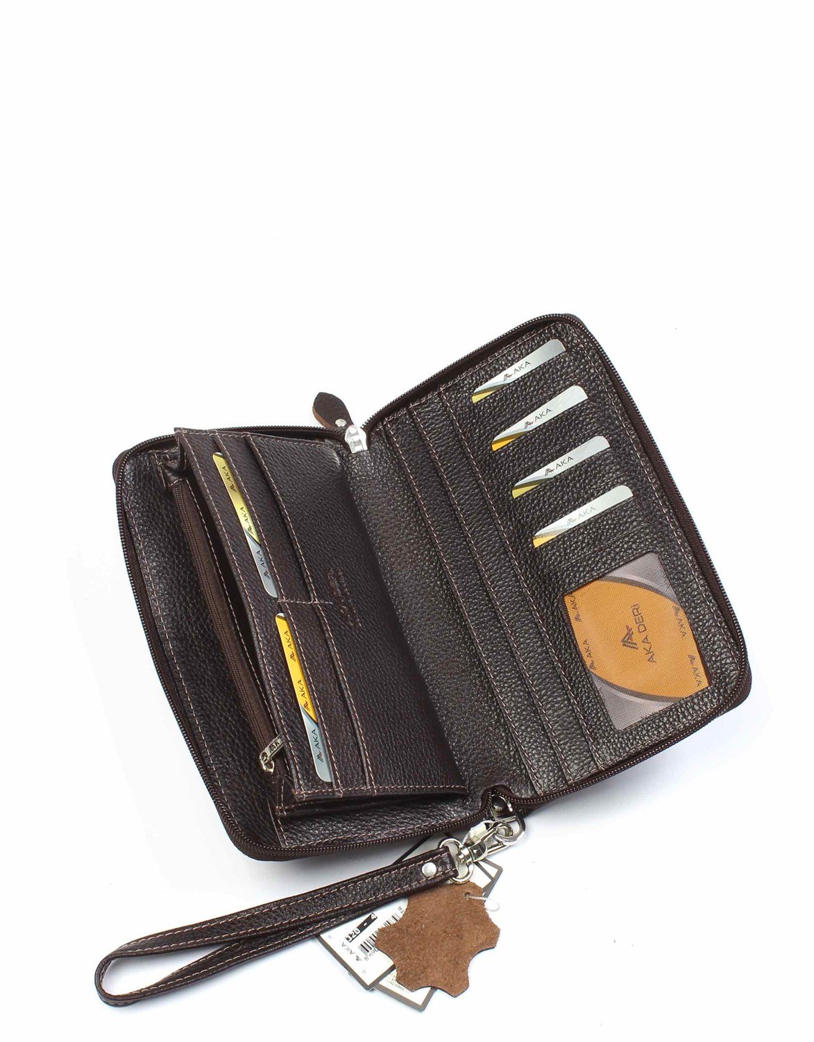 Aka Deri Kahverengi El Çantası 320 4