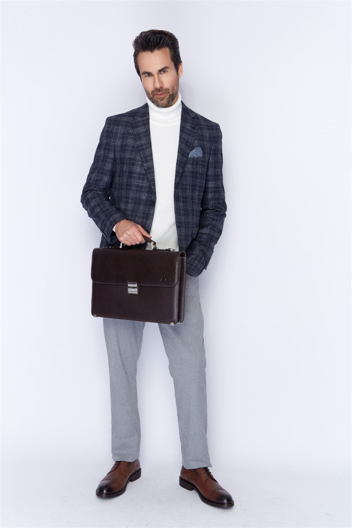 Aka Genuine Leather briefcase Bag 228 4