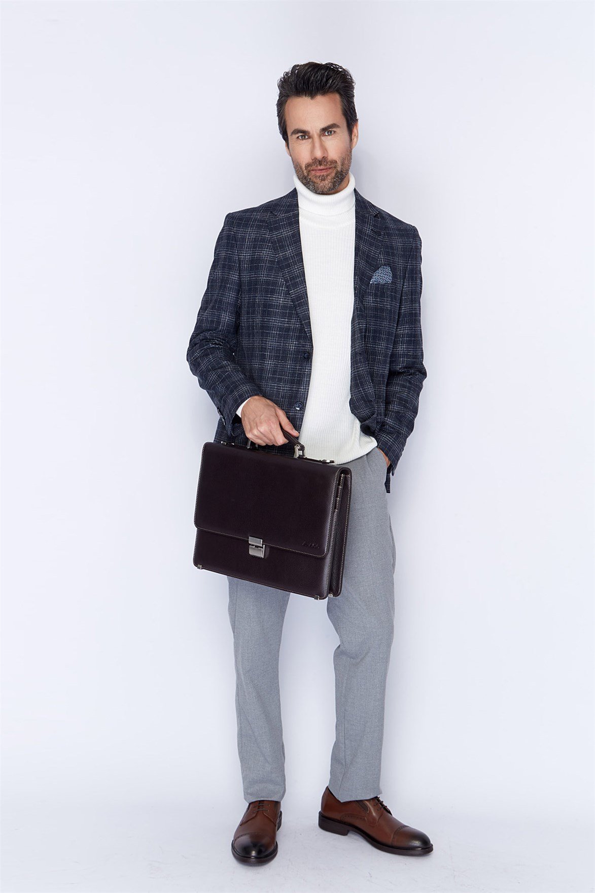 Aka Genuine Leather briefcase Bag 229 4