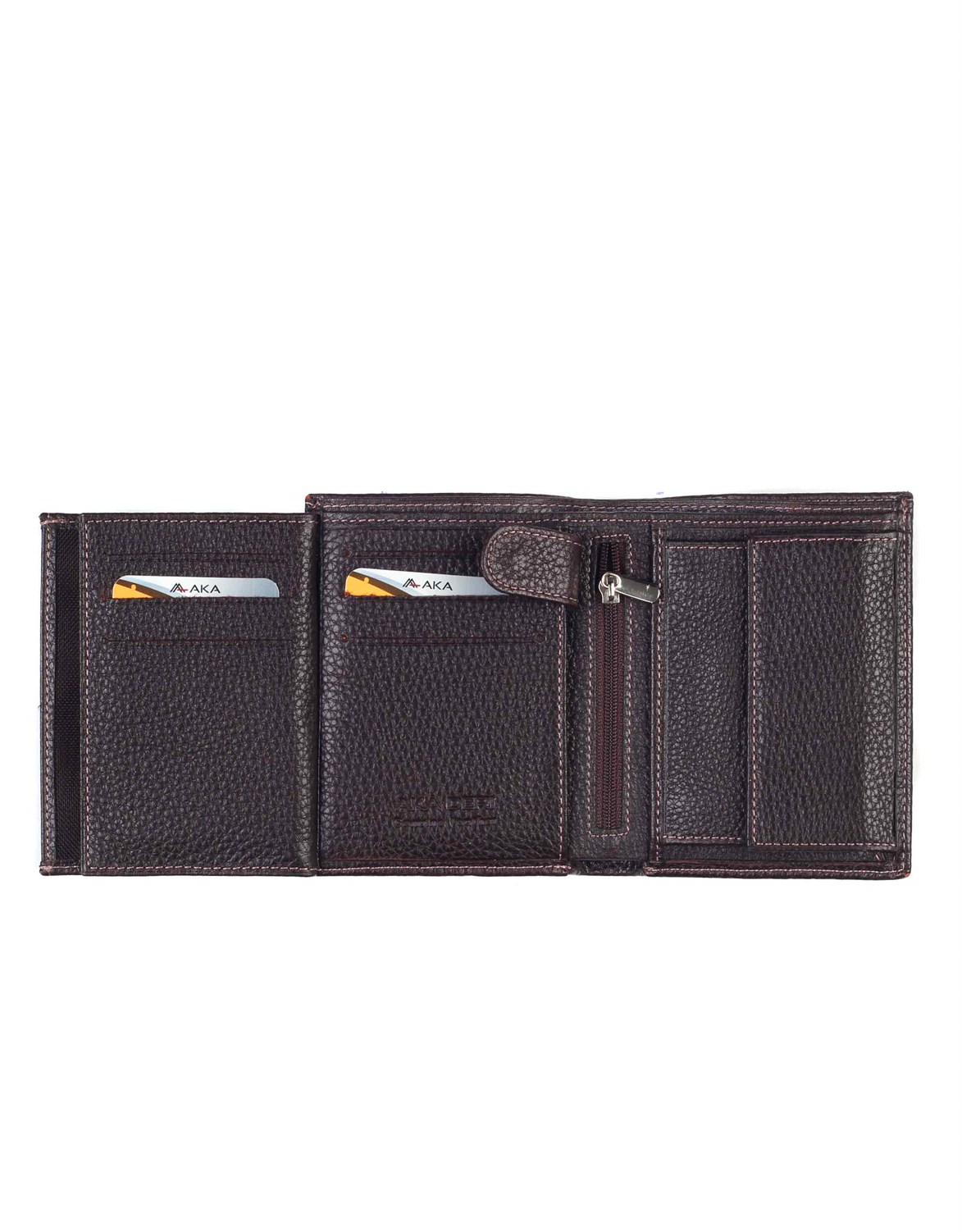 Aka Genuine Leather Mens Wallet 628 -4