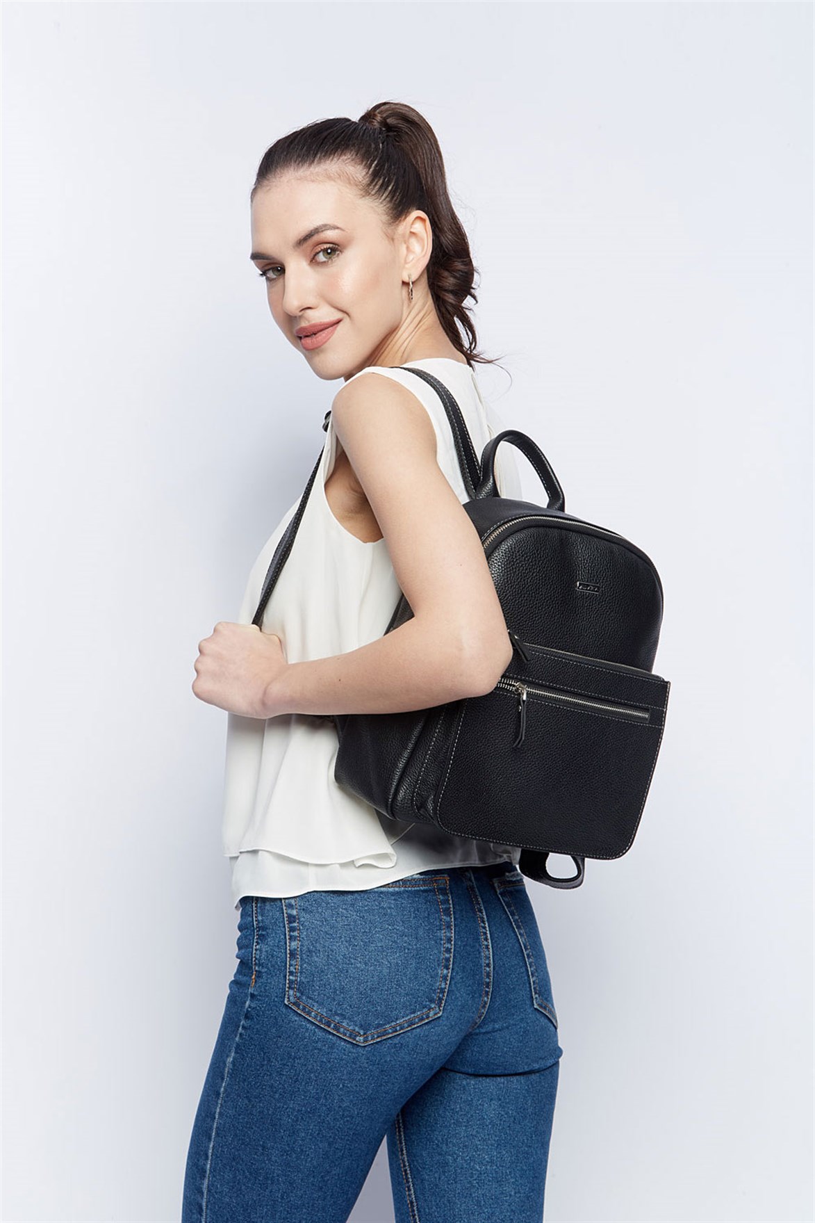 Genuine Leather Backpack Bags 903 2