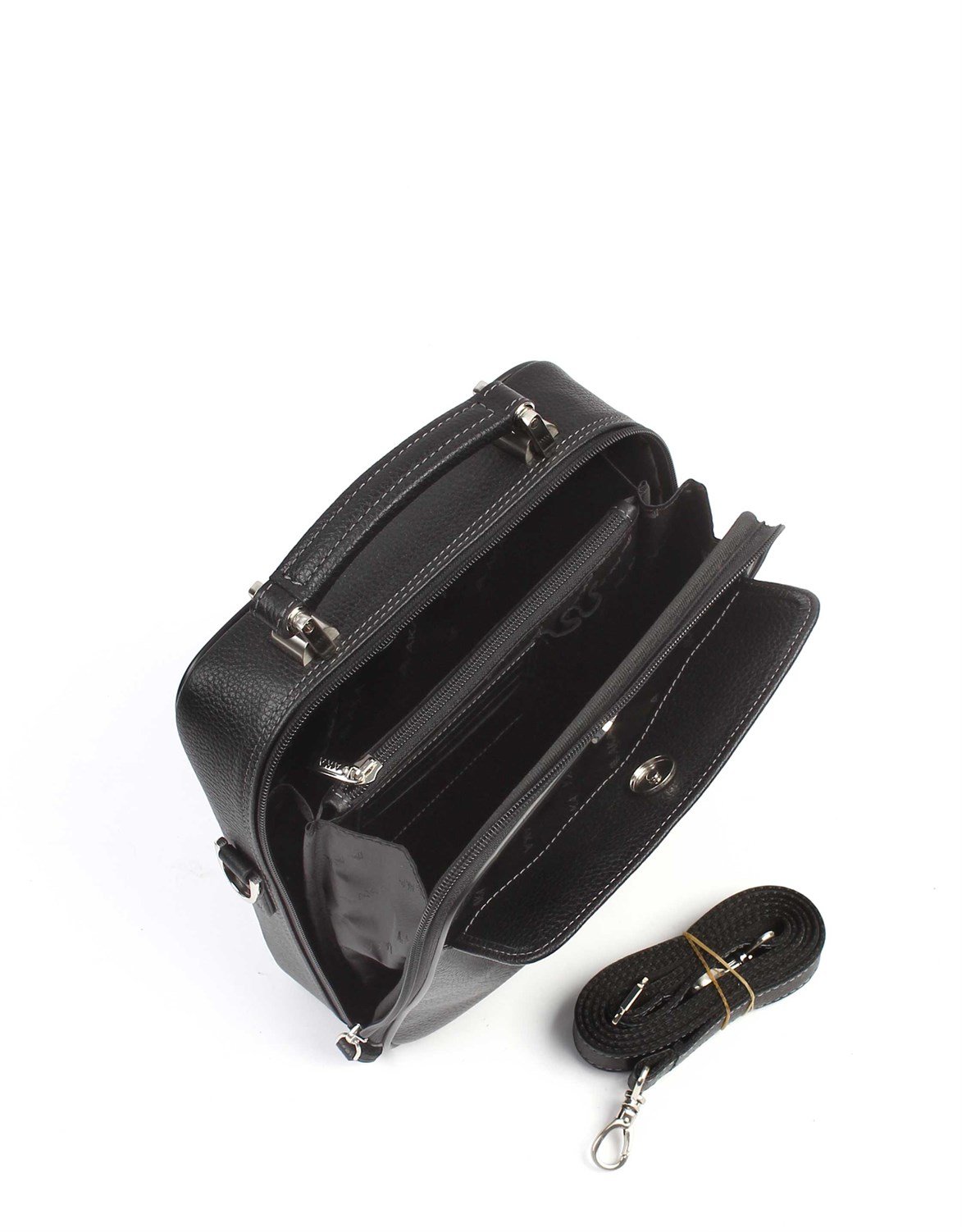 Floter Siyah - Deri Portföy Çantası 375