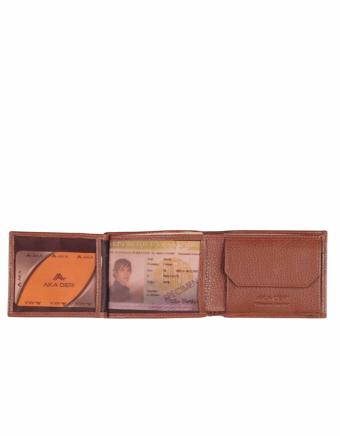 Aka Genuine Leather Mens Wallet 507 -6