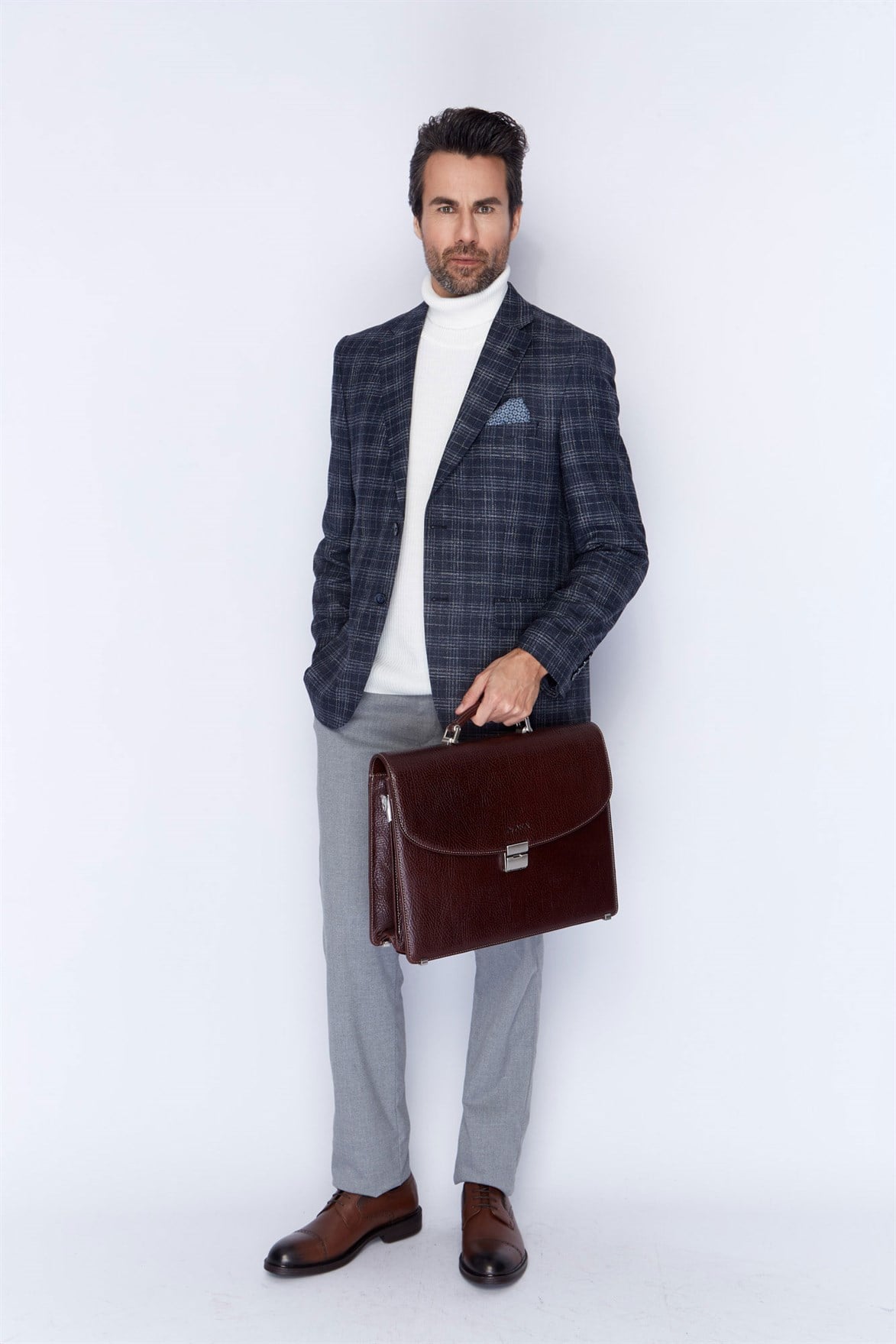 Aka Genuine Leather briefcase Bag 297 11