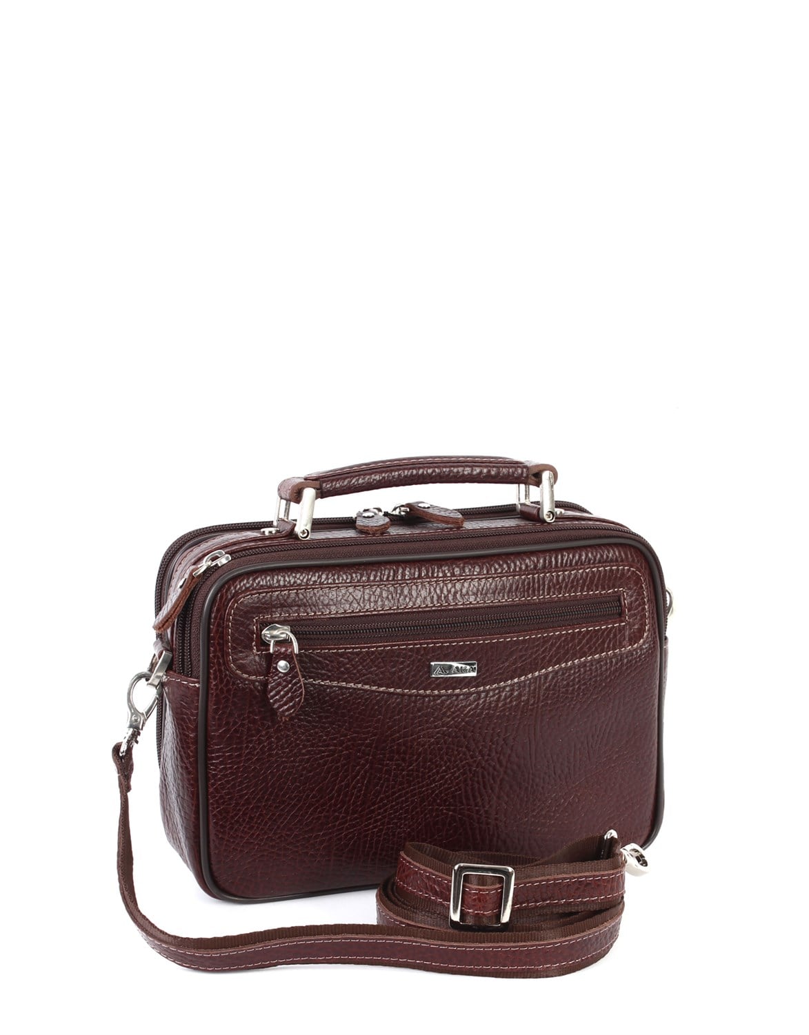 Kahverengi Deri Portföy Çantası 390 61