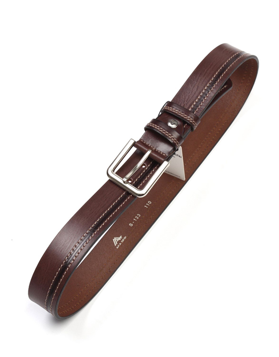 Kahverengi Hakiki Deri Spor Erkek Kemeri s133