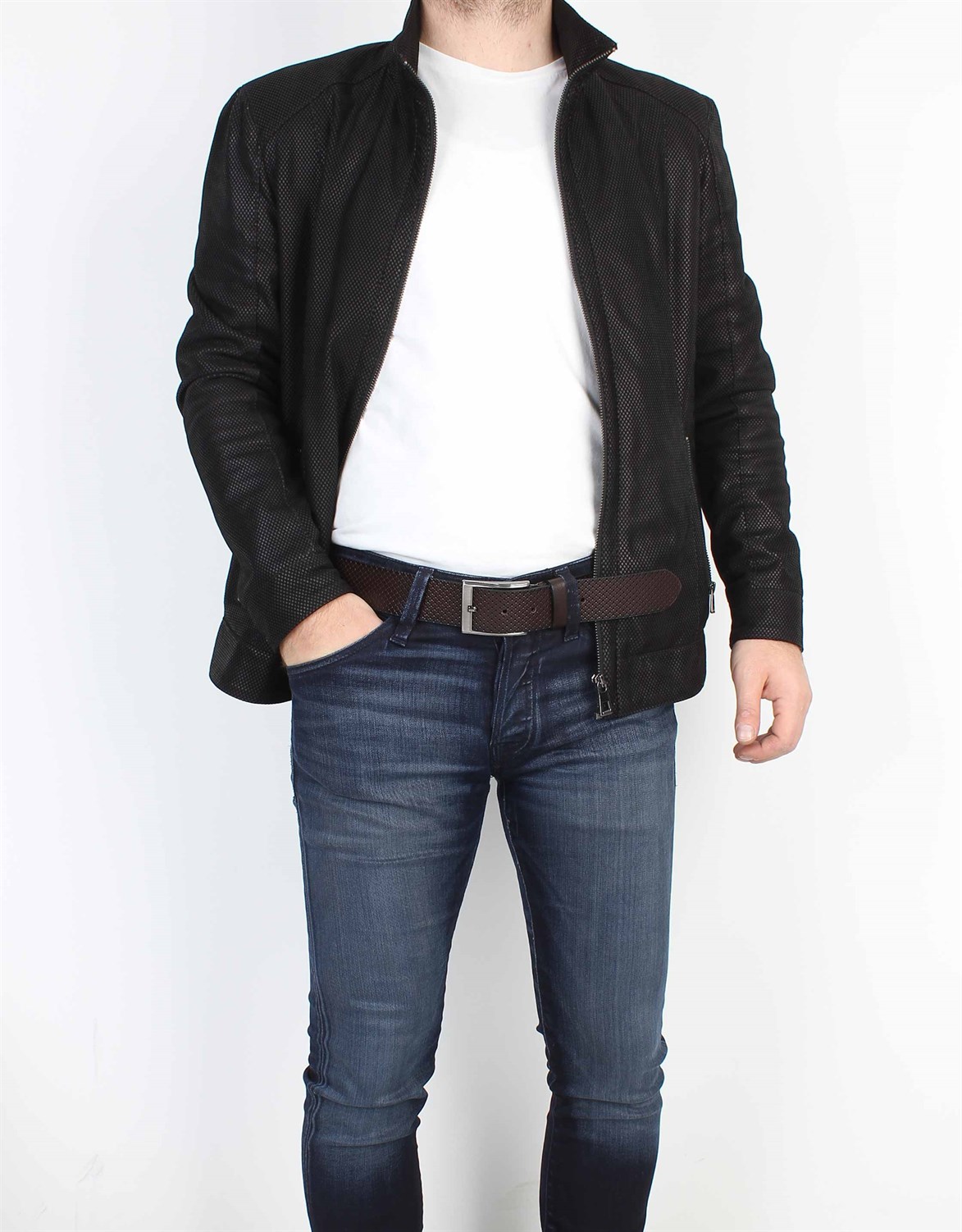 Kahverengi Spor Deri Kemer s163