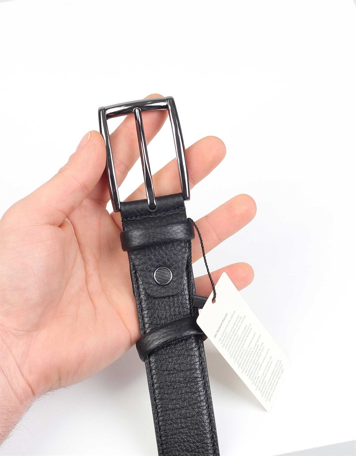 Siyah Klasik Deri Kemer kk1001