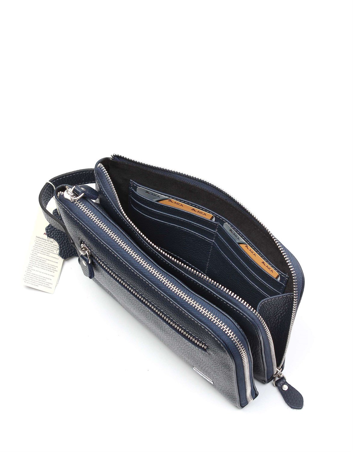 Aka Deri Lacivert El Çantası 363 17