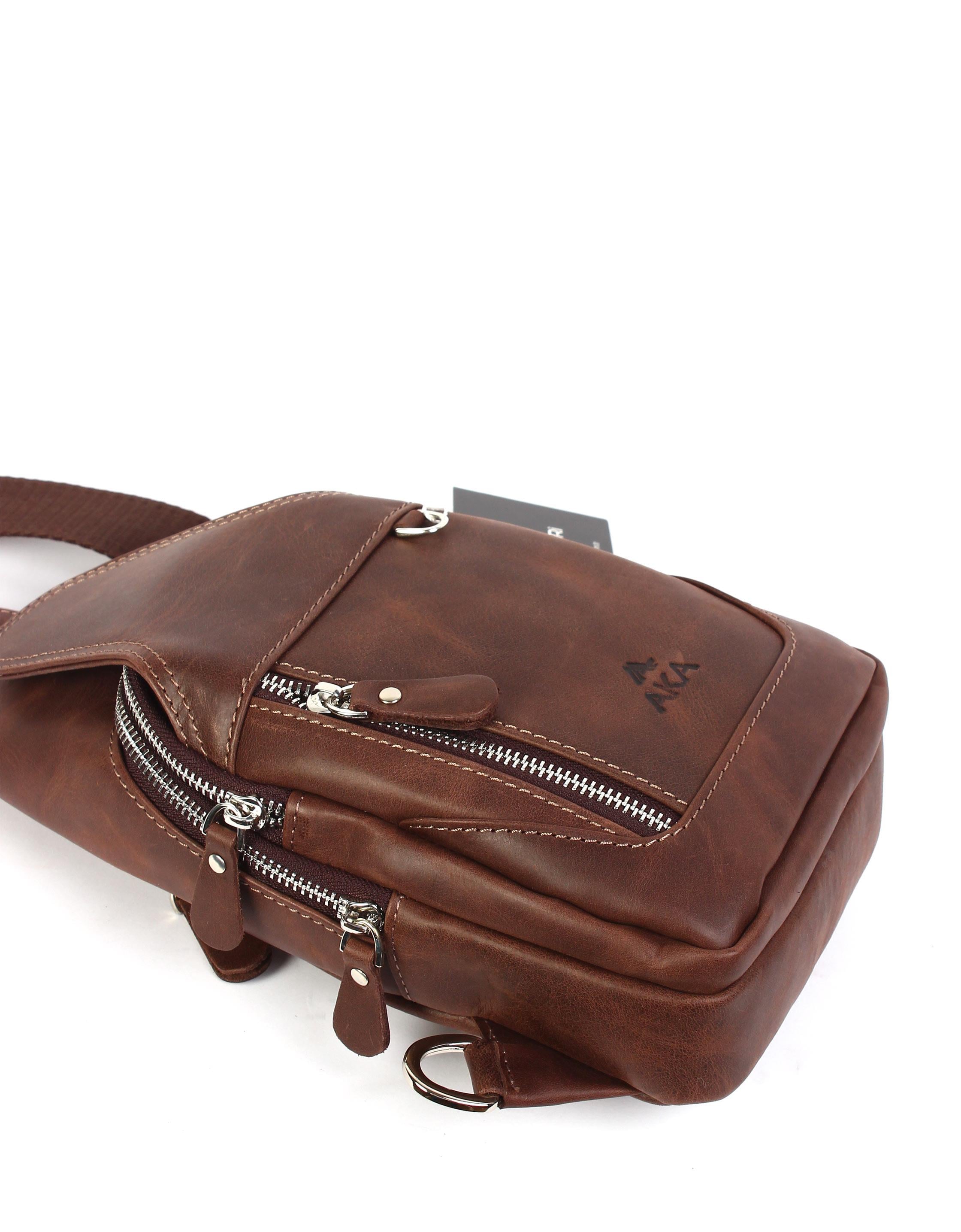 Omuzdan Askılı Çapraz Çanta Crazy Kahve 340 110