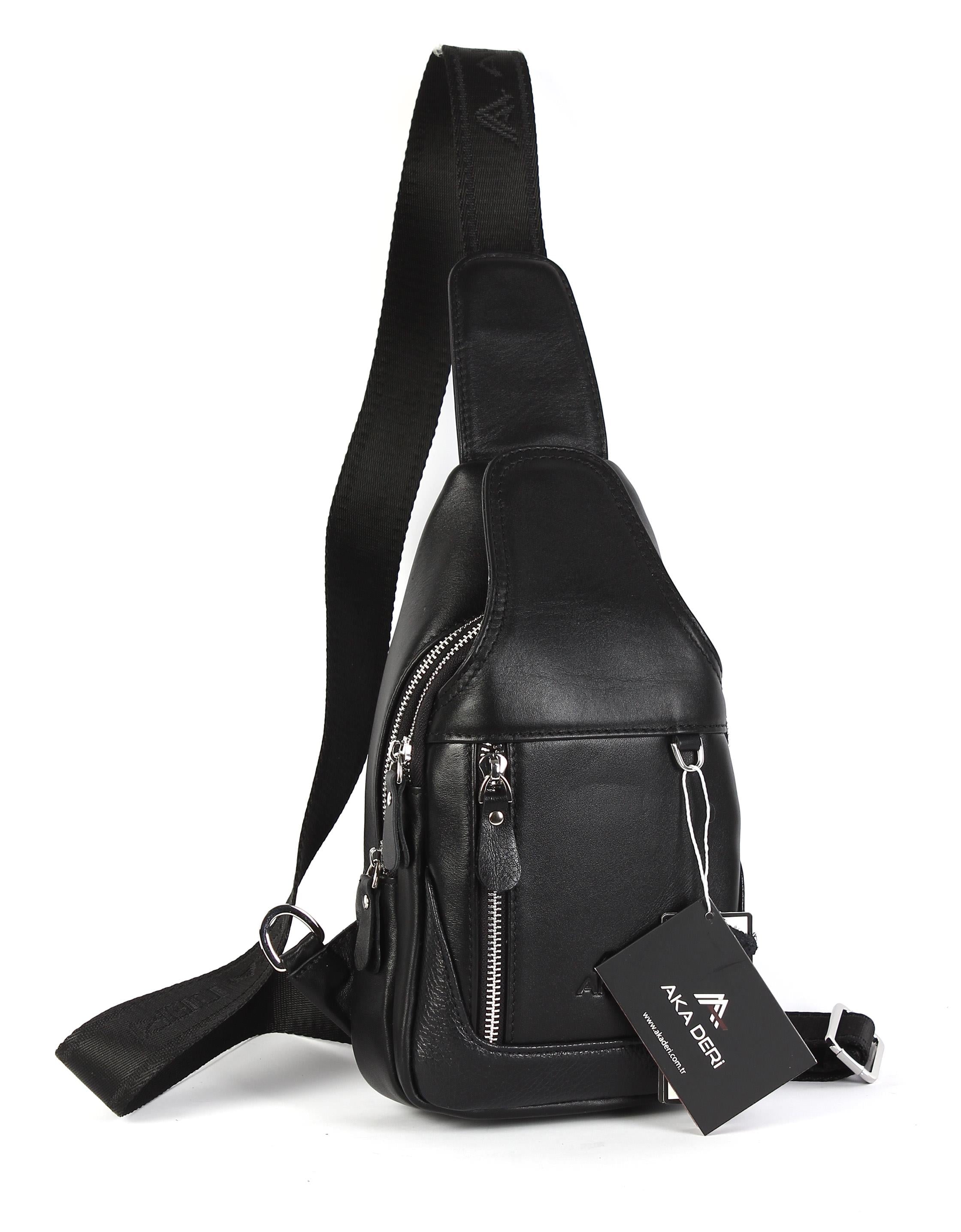 Omuzdan Askılı Çapraz Çanta Düz Siyah 340 1