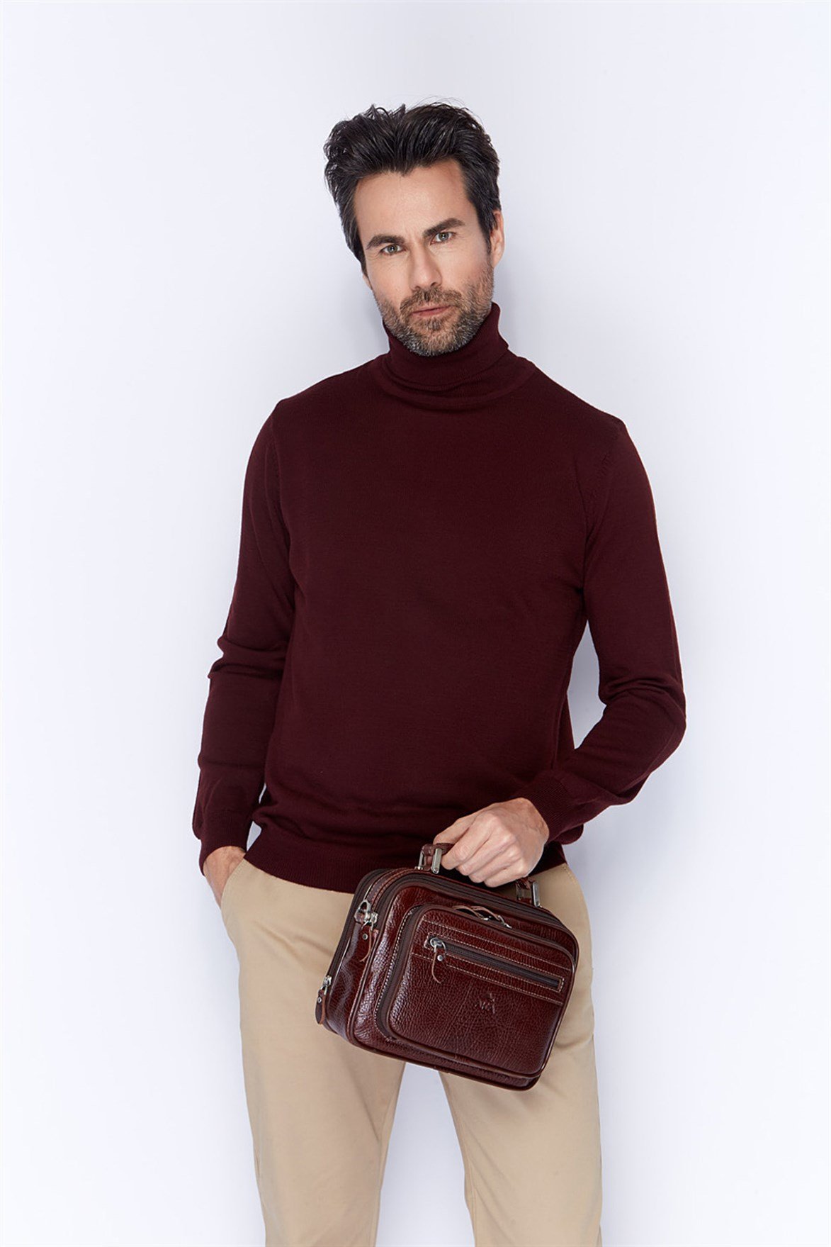 Genuine Leather Hand and Shoulder Bag 318 61