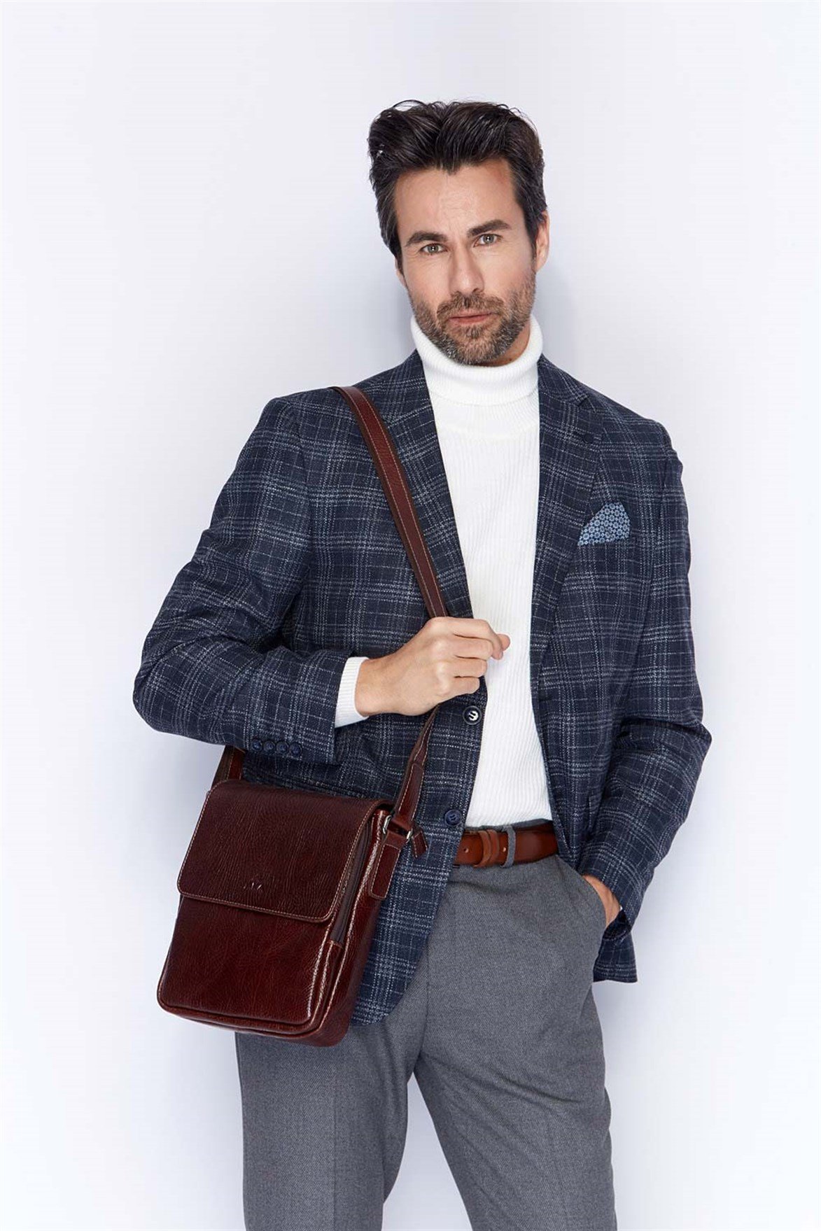 Genuine Leather Shoulder Bag 303 61