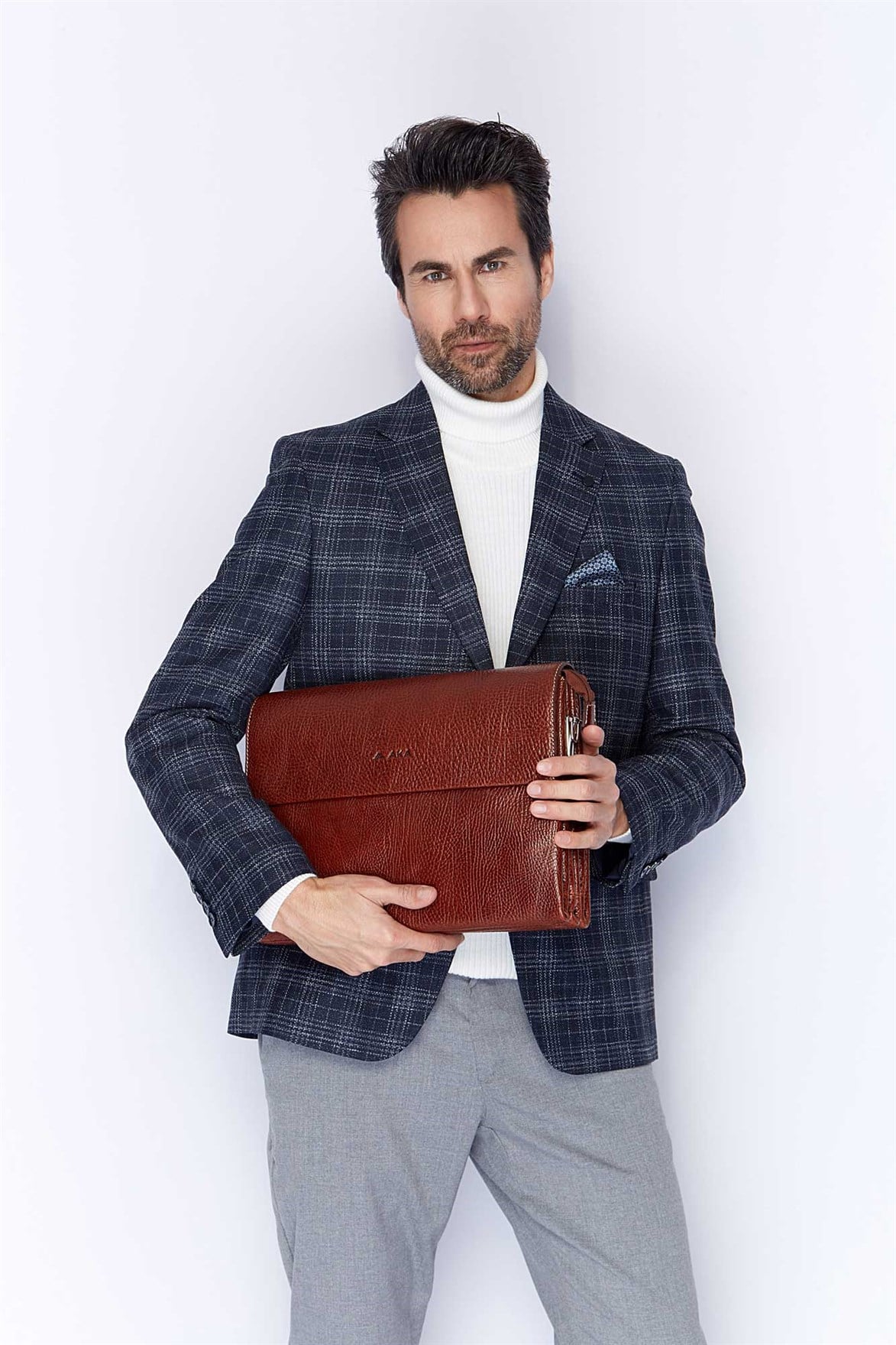 Aka Genuine Leather briefcase Bag 256 63
