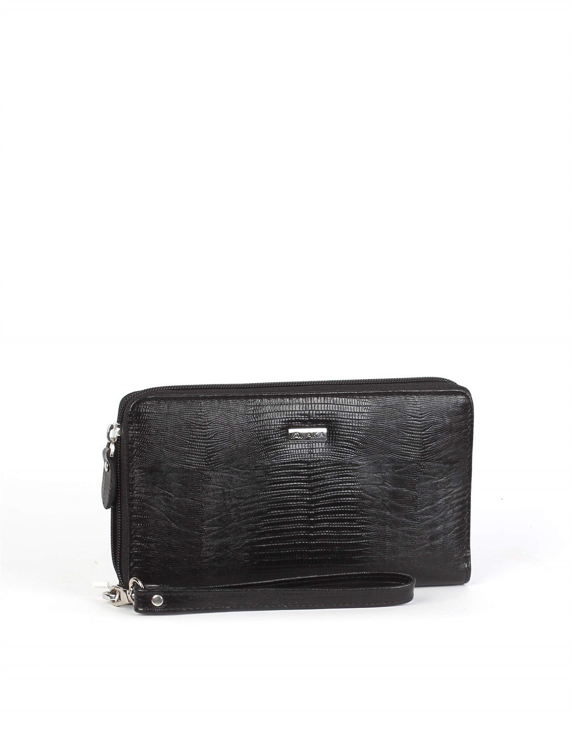 Aka Deri Siyah El Çantası 320 10