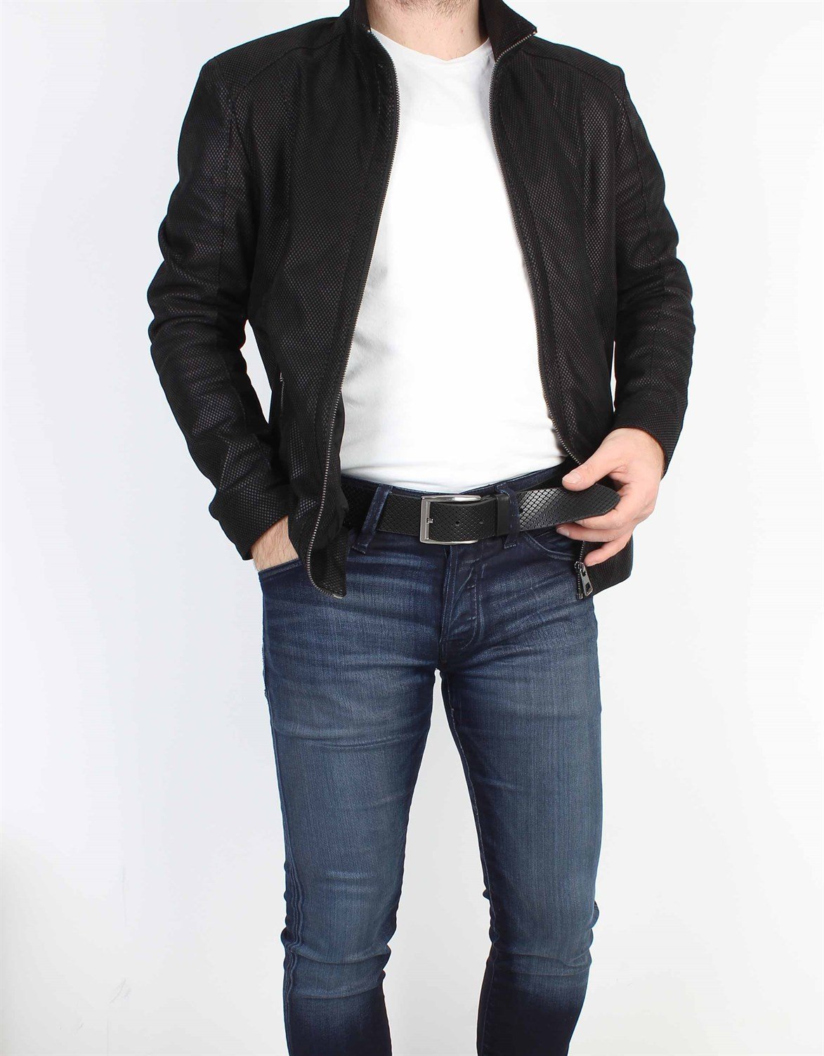 Siyah Spor Deri Kemer s163