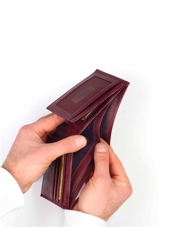 Aka Deri Bordo Erkek Cüzdanı 550 -70