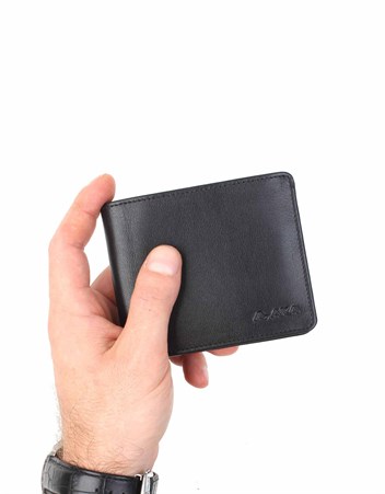Aka Deri Siyah Erkek Cüzdanı 602 -1