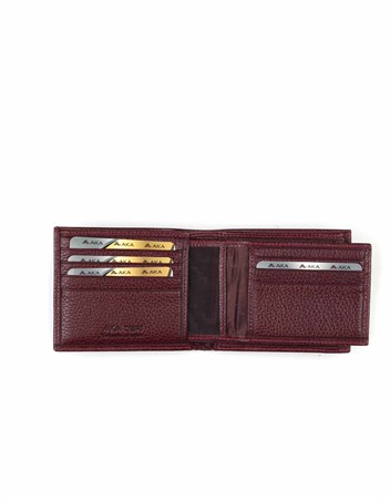 Aka Deri Bordo Erkek Cüzdanı 620 -70