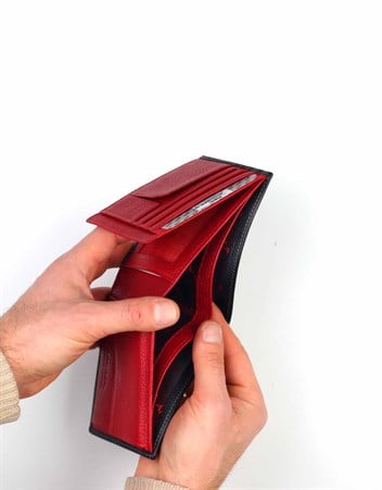 Aka Genuine Leather Mens Wallet 737 -2/8