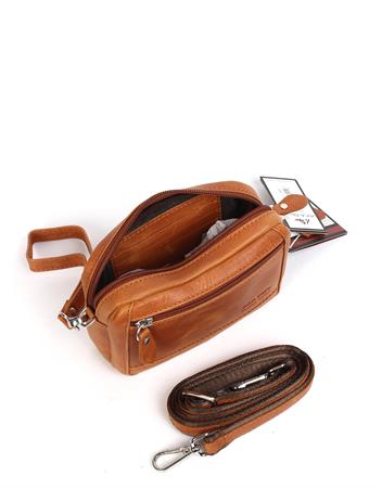 Aka Deri Craz Açık Taba El Çantası 112 113