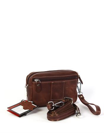 Aka Deri Craz Kahve El Çantası 112 110