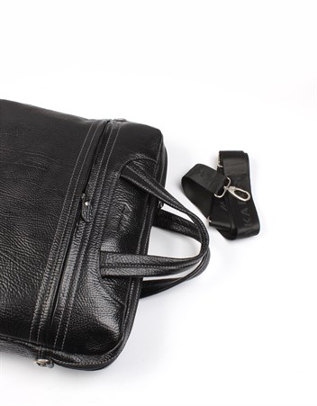 Aka Deri Siyah Evrak Çantası 298 60