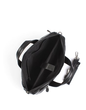 Aka Deri Siyah Evrak Çantası 298 12