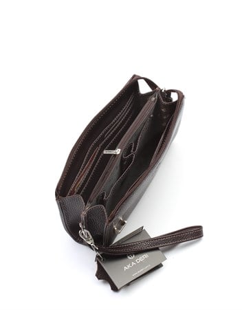 Aka Deri Kahverengi El Çantası 319 4