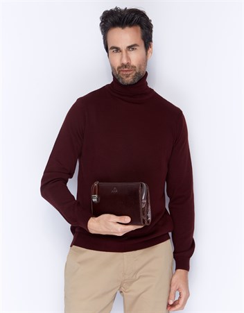 Aka Deri Kahverengi El Çantası 319 61