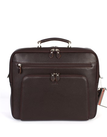 Aka Deri Kahverengi Evrak Çantası 244 4