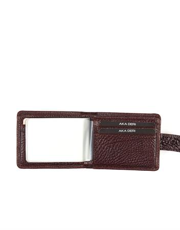 Aka Deri Kahverengi Kartlık Cüzdanı 045 61