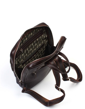 Aka Deri Kahverengi Sırt Çantası 905 4