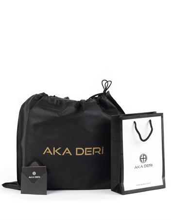 Aka Deri Kahverengi Sırt Çantası 907 61