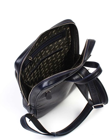 Aka Deri Lacivert Sırt Çantası 905 62